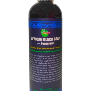 African Black Soap With Peppermint