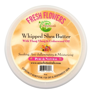 Promotional Fresh Flowers Whipped Shea Butter with Ylang Ylang & Cedarwood Oil 8oz